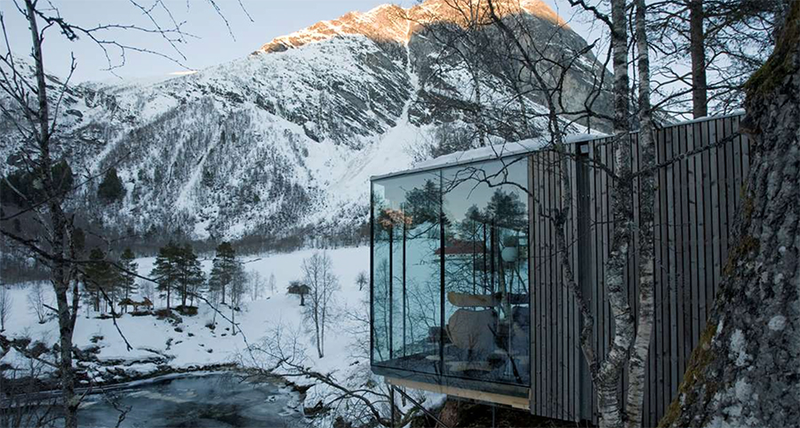 Illustration for article titled I want to live in one of these spectacular cabins in a Norwegian fjord